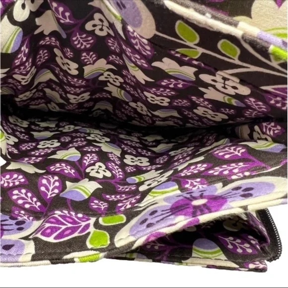 Vera Bradley Plum Petals Retired Small Organizer Crossbody Bag - Picture 5 of 6